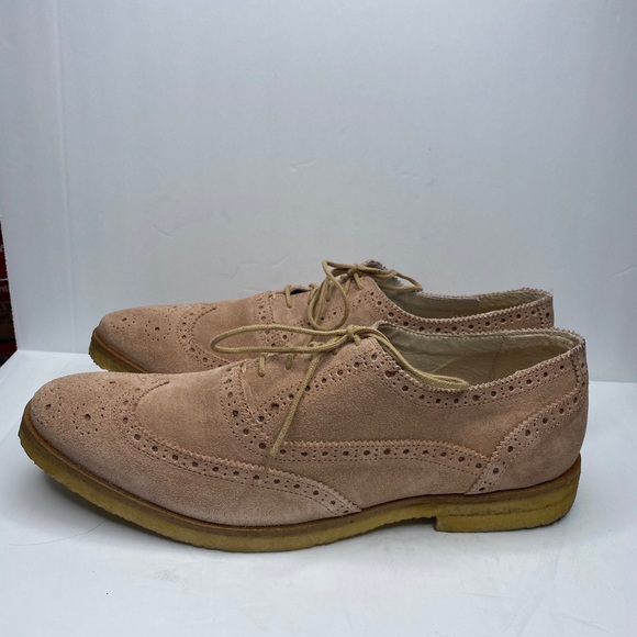 WALK LONDON DUKE SUEDE OXFORD BROGUE SHOES - SIZE 11 - Picture 3 of 5